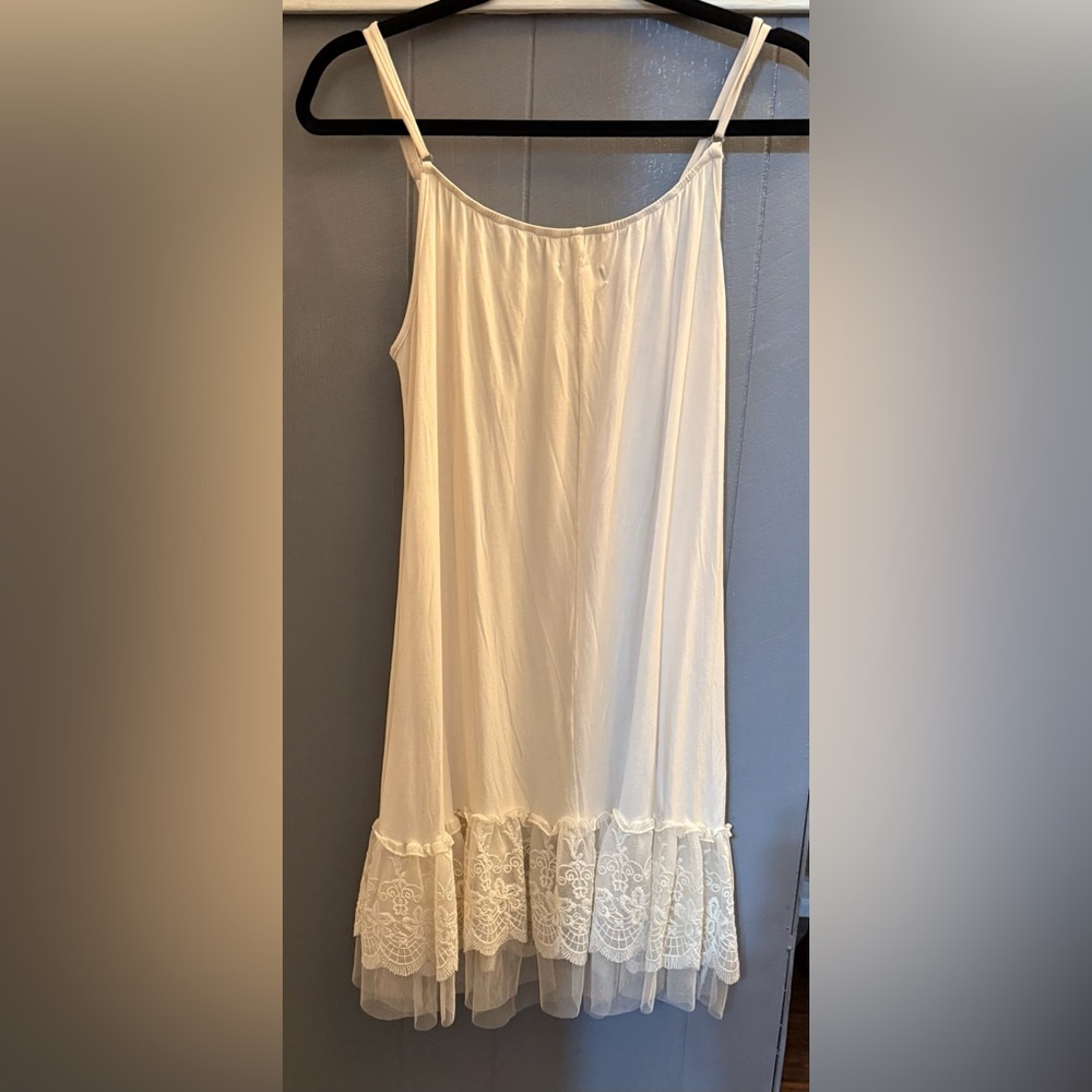Southern Stitch Ivory Embroidered Dress Slip